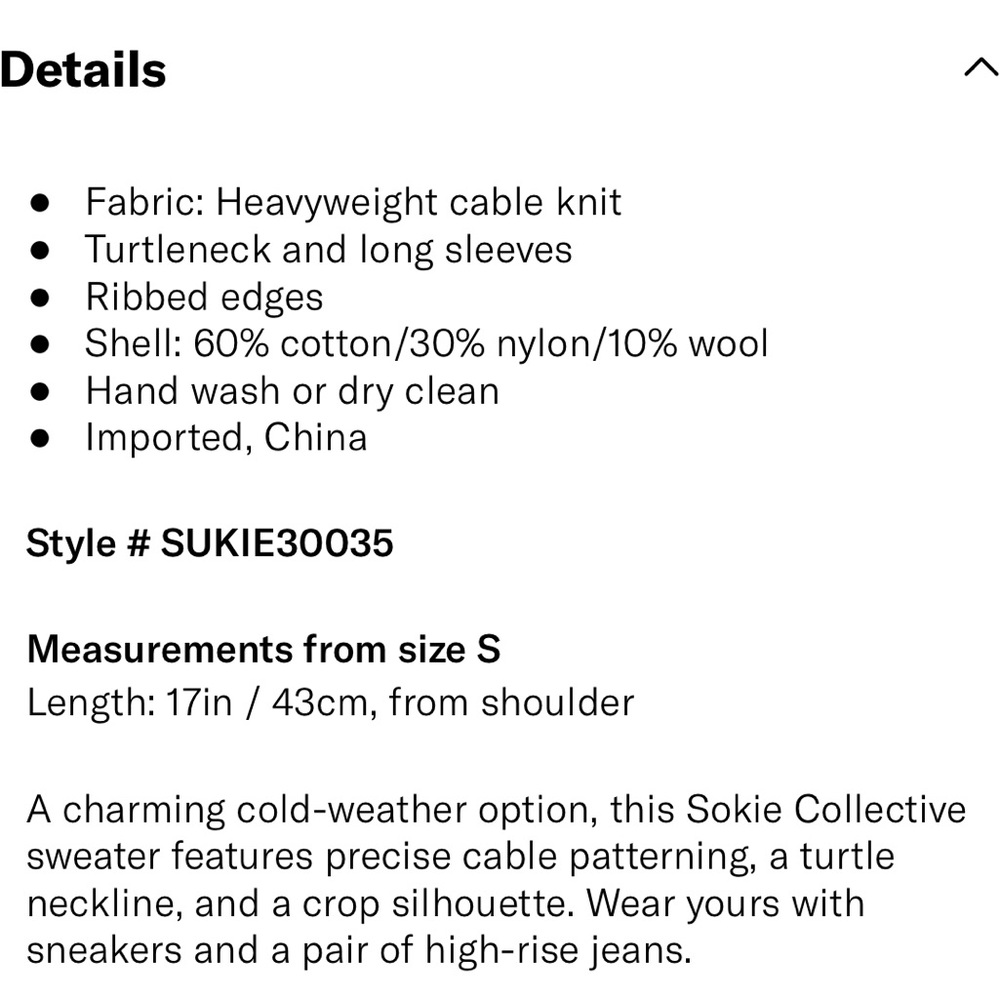 Sokie Collective Cropped Sweater - Picture 6 of 9